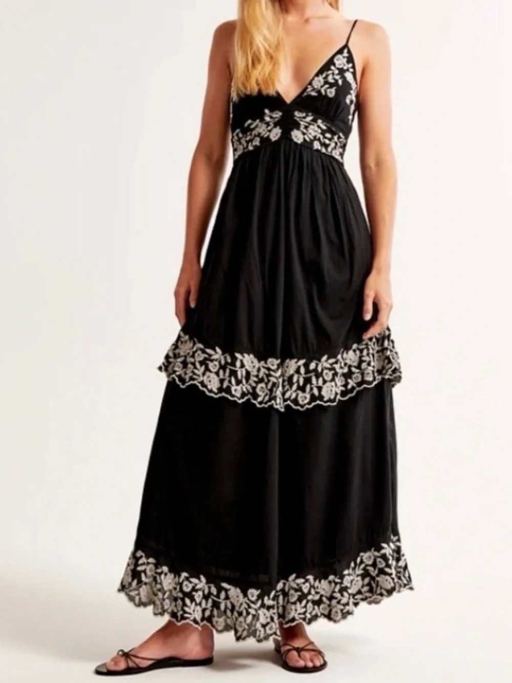 Abercrombie Tiered Ruffle Maxi Dress